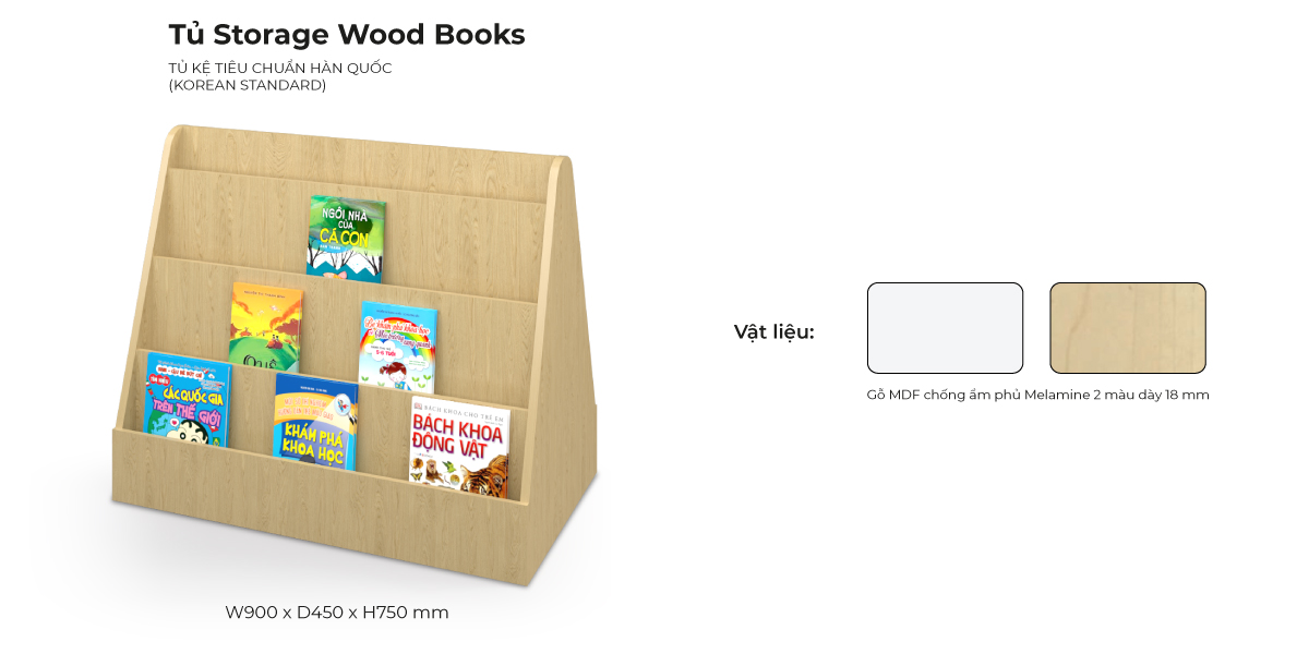 Tổng Hợp Đặc Điểm Tủ Storage Wood Books