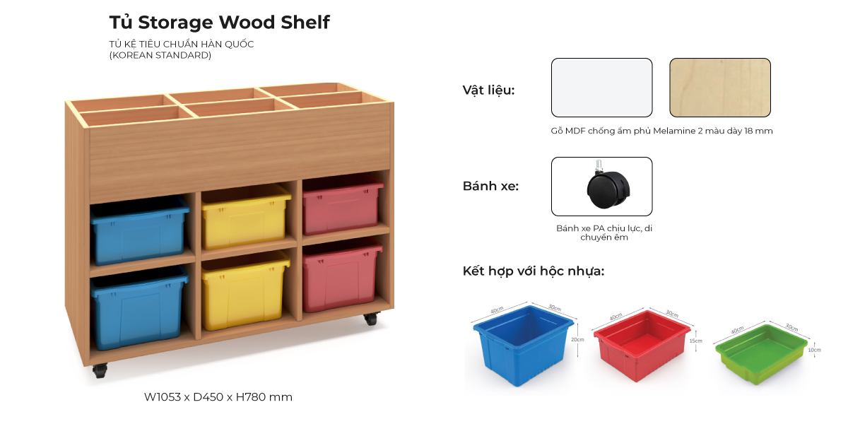 Tổng Hợp Đặc Điểm Tủ Storage Wood Shelf