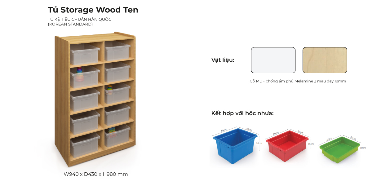 Tổng Hợp Đặc Điểm Tủ Storage Wood Ten