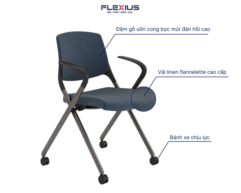 Đặc điểm nổi bật ghế gấp lưng nệm TANGO ETG72.GM