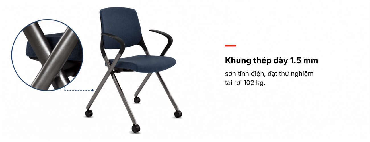 Ghế gấp lưng nệm TANGO ETG72.GM