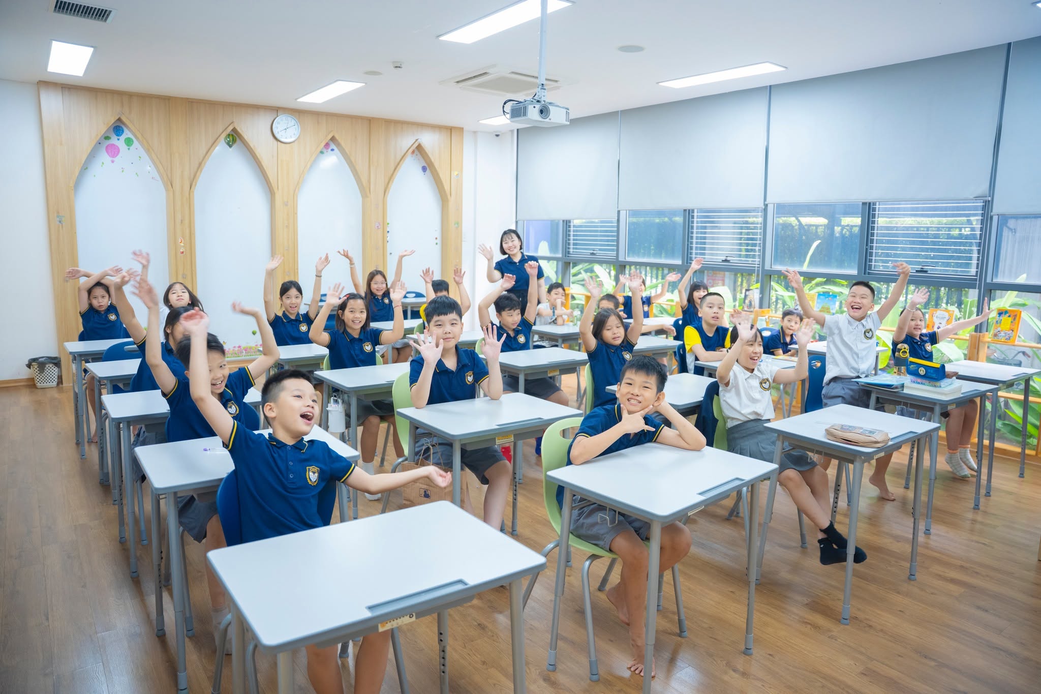 Trường Quốc tế OIS – Nội thất lớp học theo Chương trình Quốc tế Oxford
