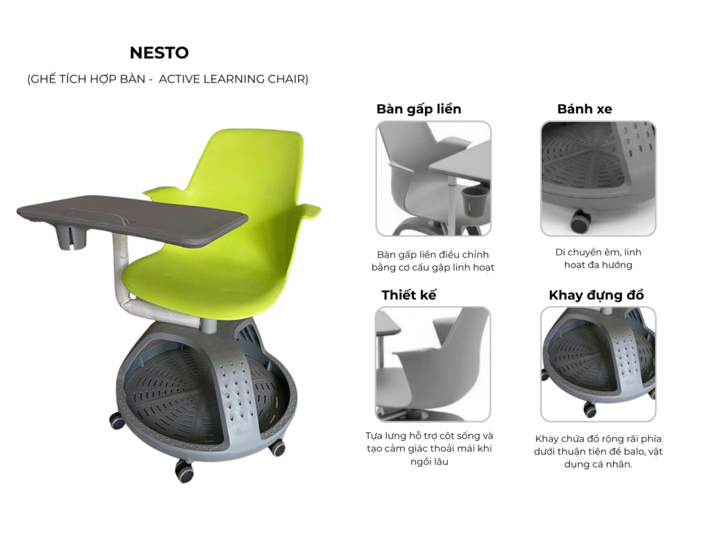 Ghế tích hợp bàn NESTO