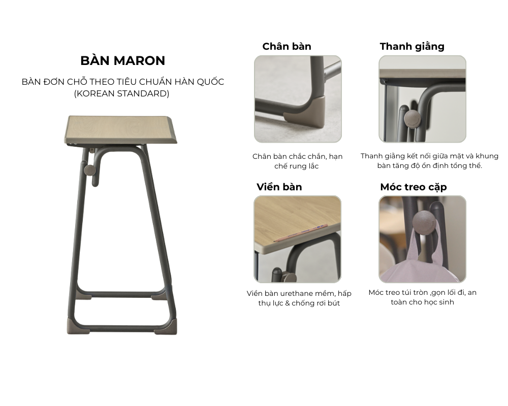 Bàn học sinh Maron