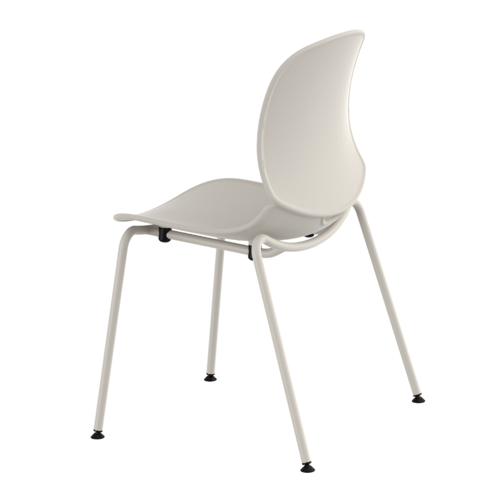 Ghế Nira 4 Chân Cố Định Nr 010M - Trắng